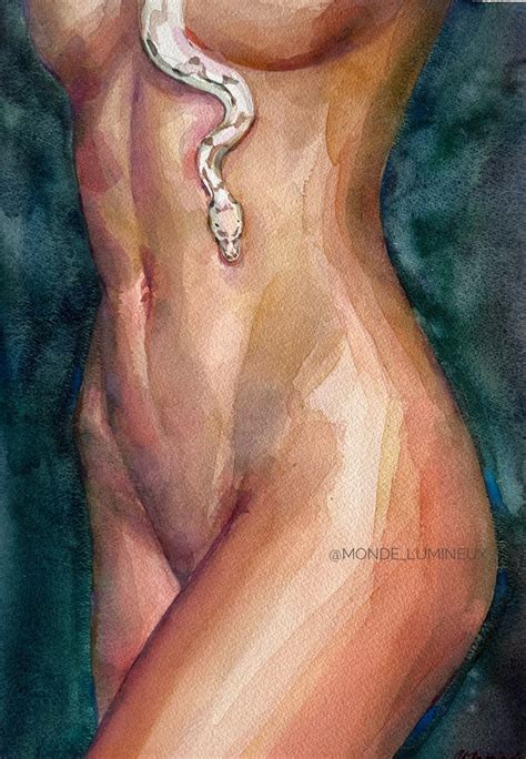 Custom Nude Painting Erotic Portrait From Photo Commission Painting