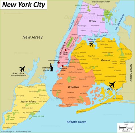 New York City Map Nyc Maps Of Manhattan Brooklyn Queens Bronx