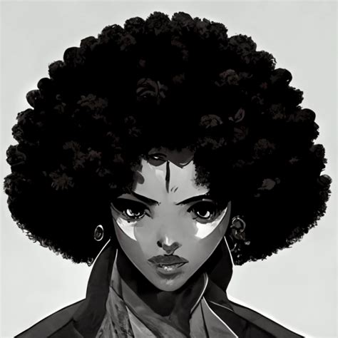 Jojo S Bizarre Adventure Anime Style African Lady Midjourney