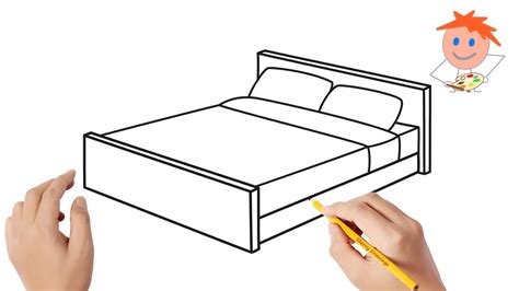 How To Draw A Bed Easy Drawings Youtube