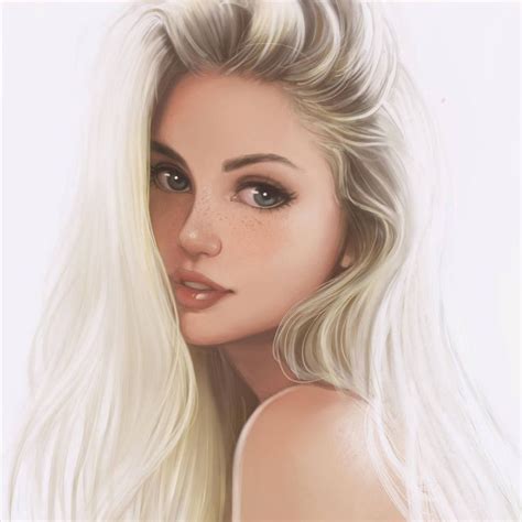 Pin By Chayma Hemissi On Dandd Blonde Hair Girl Art Girl Digital Art Girl