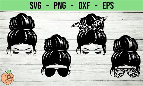 Free Free 195 Messy Bun Camping Life Svg SVG PNG EPS DXF File