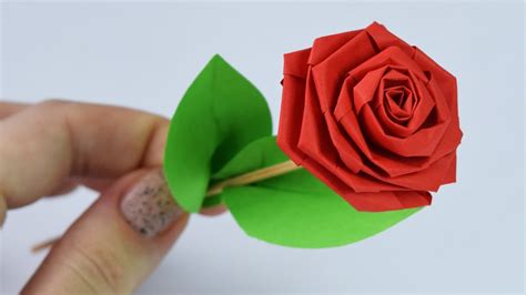 How To Make Paper Rose Diy Youtube
