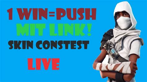 Skin Contest 1 Win Push Fortnite YouTube
