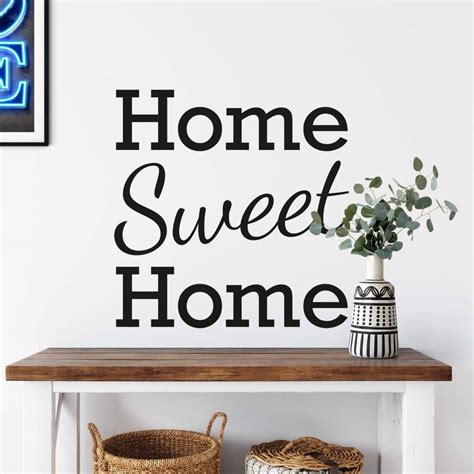 Wandtattoo Home Sweet Home Elegante Deko Für Diele Und Flur Wall Artde