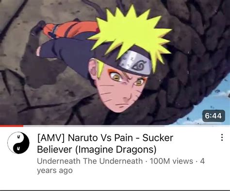Daily Naruto On Twitter Btw Naruto Vs Pain Amv Just Reached 100m