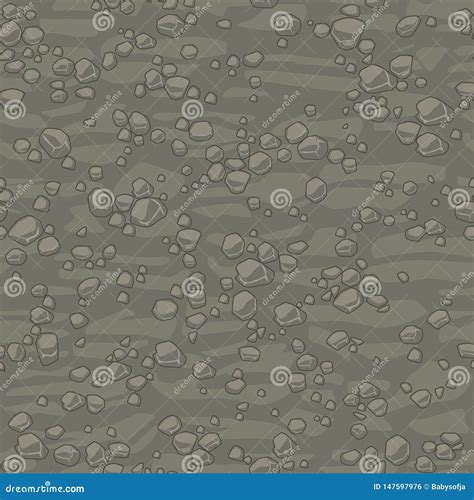Seamless Texture Ground With Small Stones For Concept Design Cute