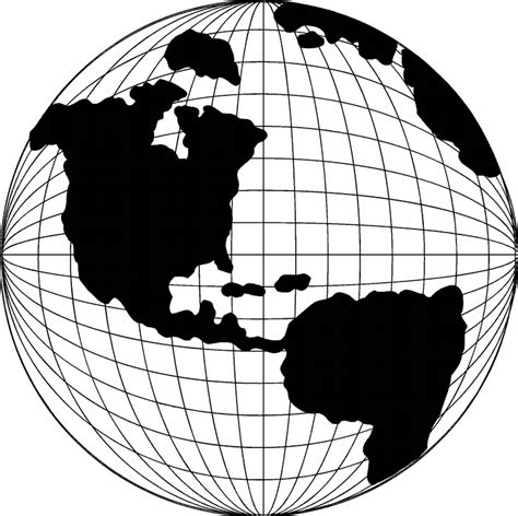 Map Of The World Clipart Black And White World Globe Png Download Images