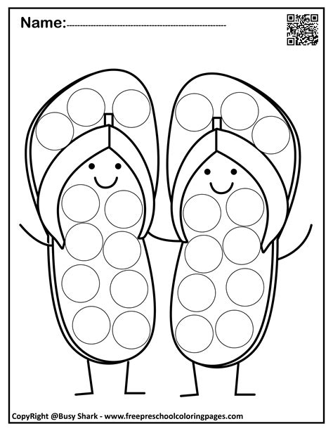 Set Of Spring Dot Marker Free Coloring Pages 8b9