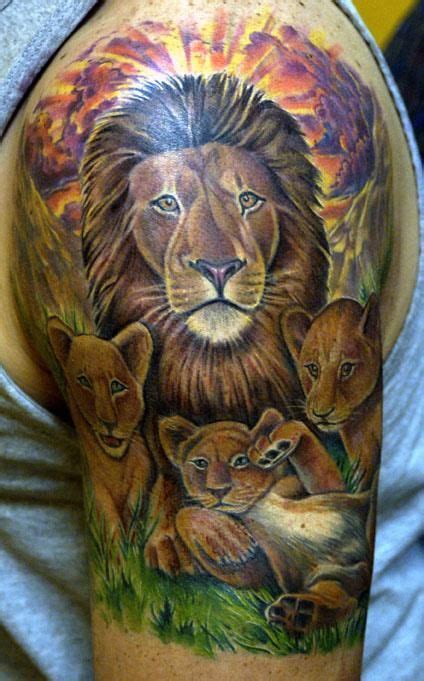 19 Best Lion And Cub Tattoo Designs Images On Pinterest