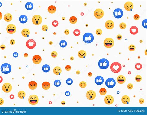 Abstract Isolated Emoji Background Icons Cartoon Vector Cartoondealer