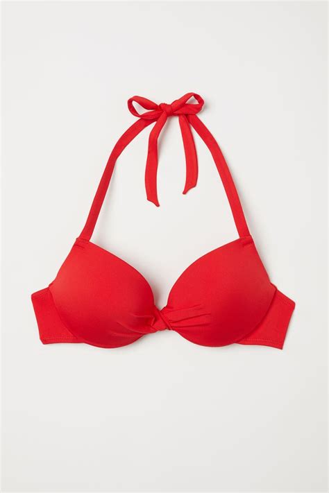 Padded Bikini Top Red Ladies Handm In