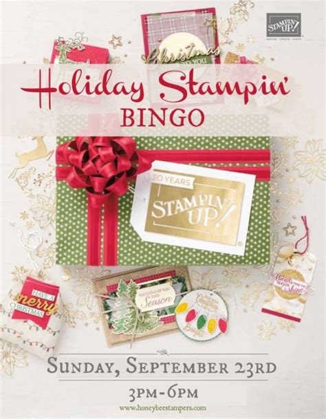 Holiday Stampin Bingo 2018 Honeybee Stampers