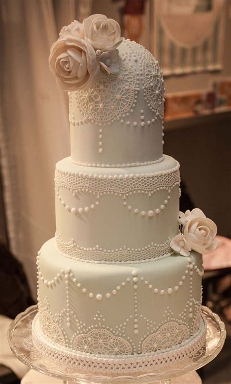 Find images of birthday cake. 40+ So Pretty Lace Wedding Cake Ideas | Deer Pearl Flowers
