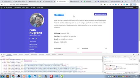 How I made Personal Resume Website using Wordpress Part 4 - YouTube