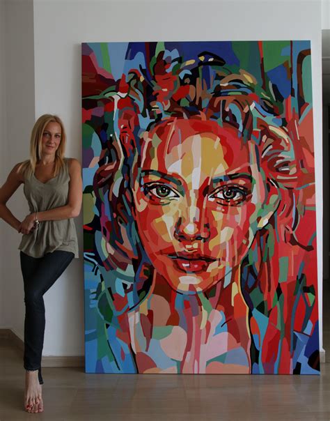 New Woman Portrait 200140 Cm This Is My Sweet Spot Abstract Art