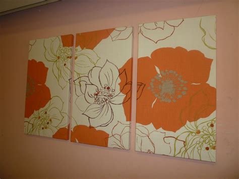 Great Canvas Idea With Your Own Fabric Fabric Wall Art Canvas Wall