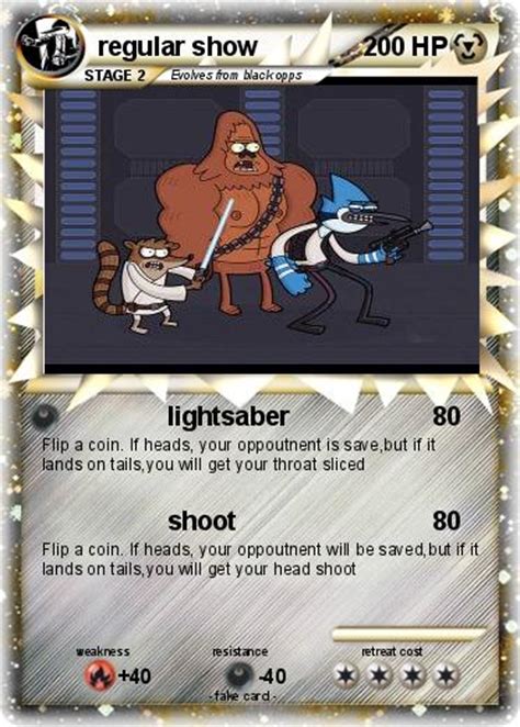 Pokémon Regular Show 23 23 Lightsaber My Pokemon Card