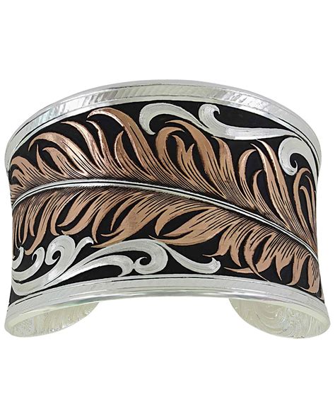 Montana Silversmiths Women S Hope S Feather Bracelet In Feather