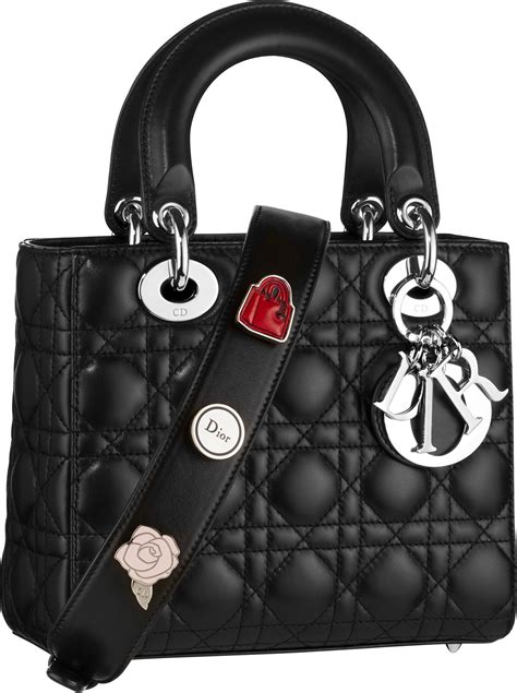 Lady Dior Small Pins Black Leather Handbags Women Lady Dior Bag