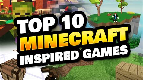 Top 10 Minecraft Inspired Roblox Games Youtube