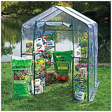 Great price, very nice green house, and yes, it really works. View Village Green® Basic Walk-In Greenhouse with Shelves ...