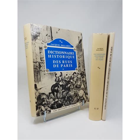 Livre Dictionnaire historique des rues de Paris en 2 volumes + supplément