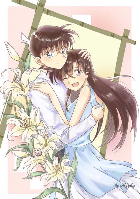 Mouri Ran And Kudou Shin Ichi Meitantei Conan Drawn By Azgby Danbooru