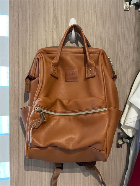 Anello Brown Leather Backpack Women S Fashion Bags Wallets