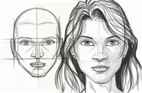 How To Draw A Woman Face At Drawing Tutorials