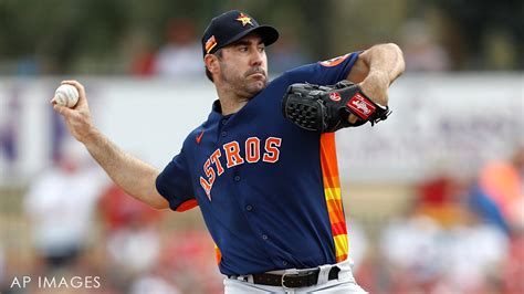 Pitcher Justin Verlander Was Traded To The Astros From The Detroit