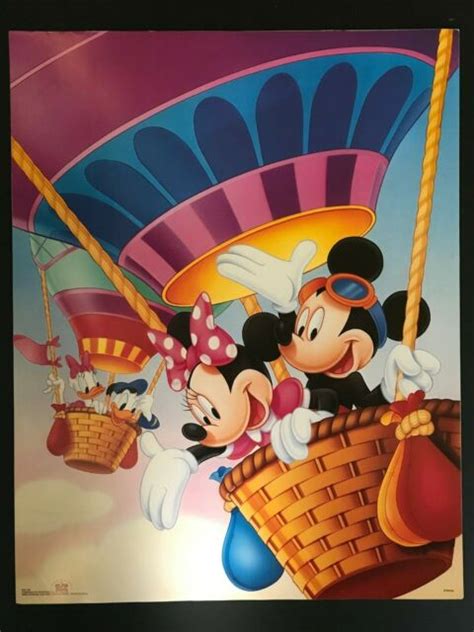 Disney Originals Hot Air Balloon Ride Print Poster 28x22 28 106