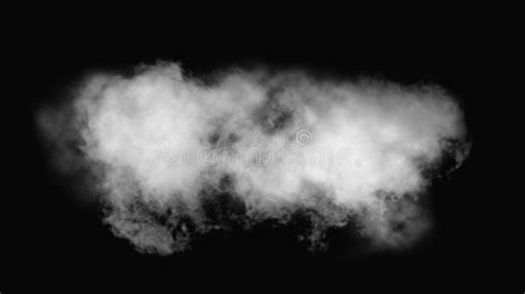 White Abstract Fog Realistic Smoke Overlay Black Sky Textured On Black