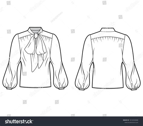 10152 Blouse Technical Drawing Images Stock Photos And Vectors