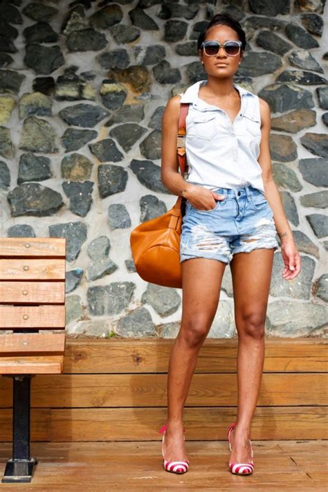 17 Cool And Casual Denim Shorts Outfit Ideas For Hot Summer Days Part 2
