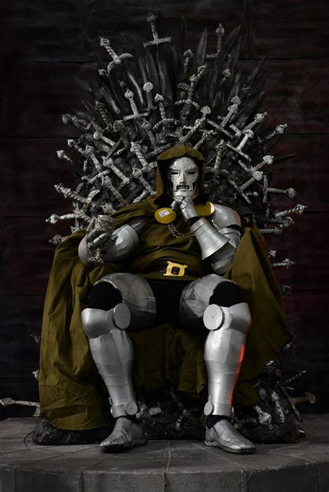 Dr Doom Sitting On Iron Throne By Kakashinote On Deviantart