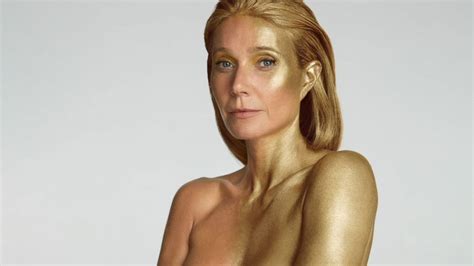 Gwyneth Paltrow Poses Nude In Gold Body Paint For 50th Birthday ABC News