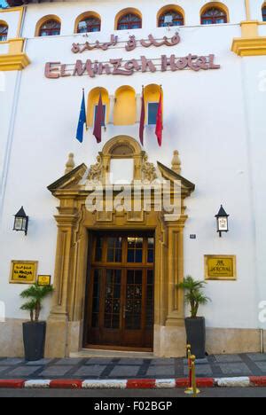 hotel el minzah tangier morocco north africa stock photo