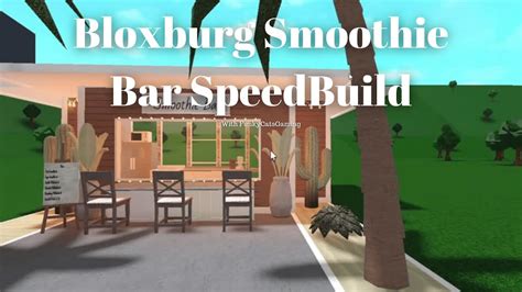 Bloxburg Smoothie Bar 13k Bloxburg Speed Build Youtube