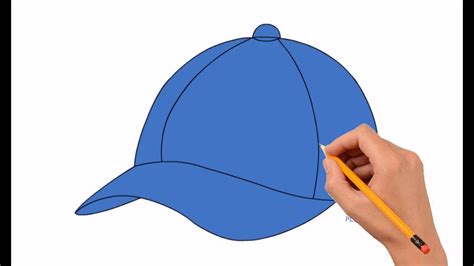 How To Draw A Baseball Cap Step By Step Easy For Kids Youtube