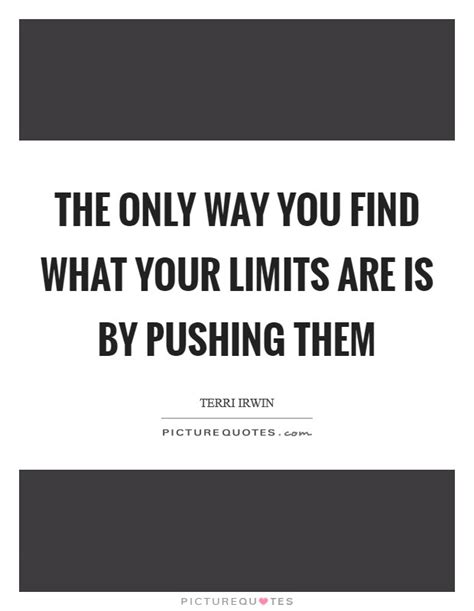 Pushing The Limits Quotes And Sayings Pushing The Limits Picture Quotes