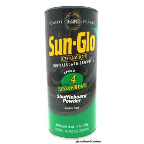 Sun Glo 4 Speed Shuffleboard Powder Wax 1 Pack Sunglo Shuffle Board