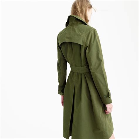 Green Military Trench Coat Han Coats