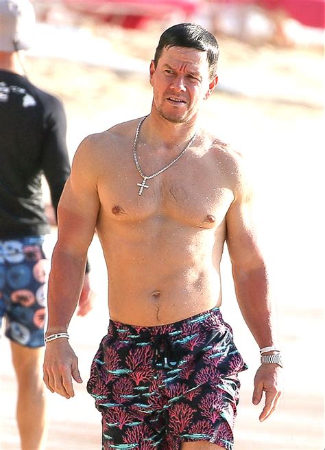 Mark Wahlberg 49 Looks Insanely Fit While Shirtless On Vacation In