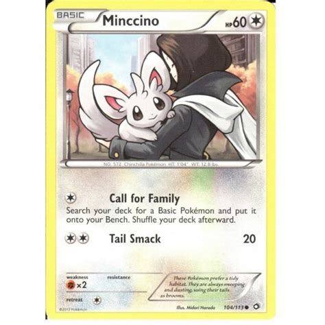 Pokemon Trading Card Game 104113 Minccino Common Bw 11 Legendary