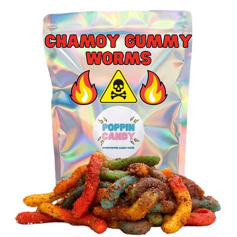 Chamoy Gummy Worms 150g Poppin Candy