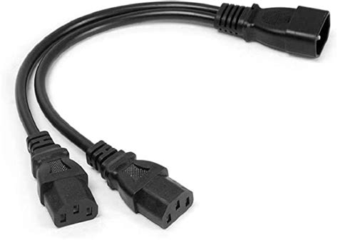 Clairty C13 C14 Power Cable Y Type Splitter Adapter Cable Cord Amazon