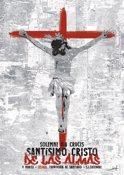 Un Cartel Grunge Anuncia El Vía Crucis Del Cristo De Las Almas