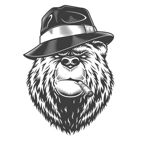 Gangster Bear Illustrations Royalty Free Vector Graphics And Clip Art