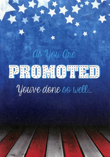 Stars And Stripes Military Promotion Congratulations Card